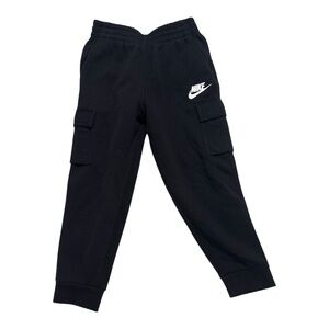 Nike Kids Black Joggers with Cargo Pockets